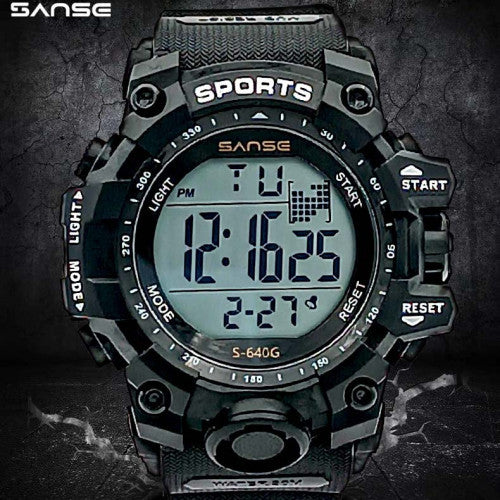 S-640G-8E RELOJ SANSE DEP NEGRO ESTUCHE