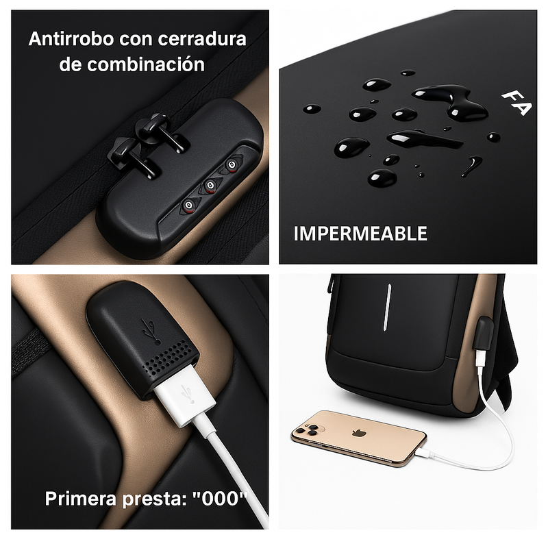 BOLSO MANOS LIBRES ANTIROBO