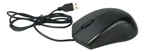 Mouse Weibo Alambrico Negro Sencillo